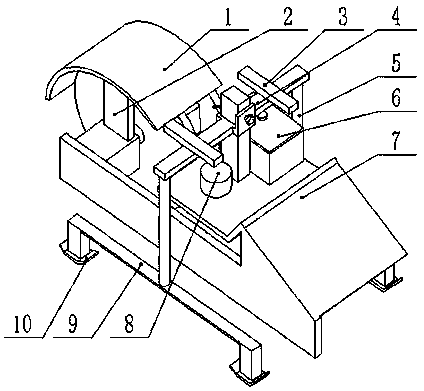 Wall slotting device for power wiring