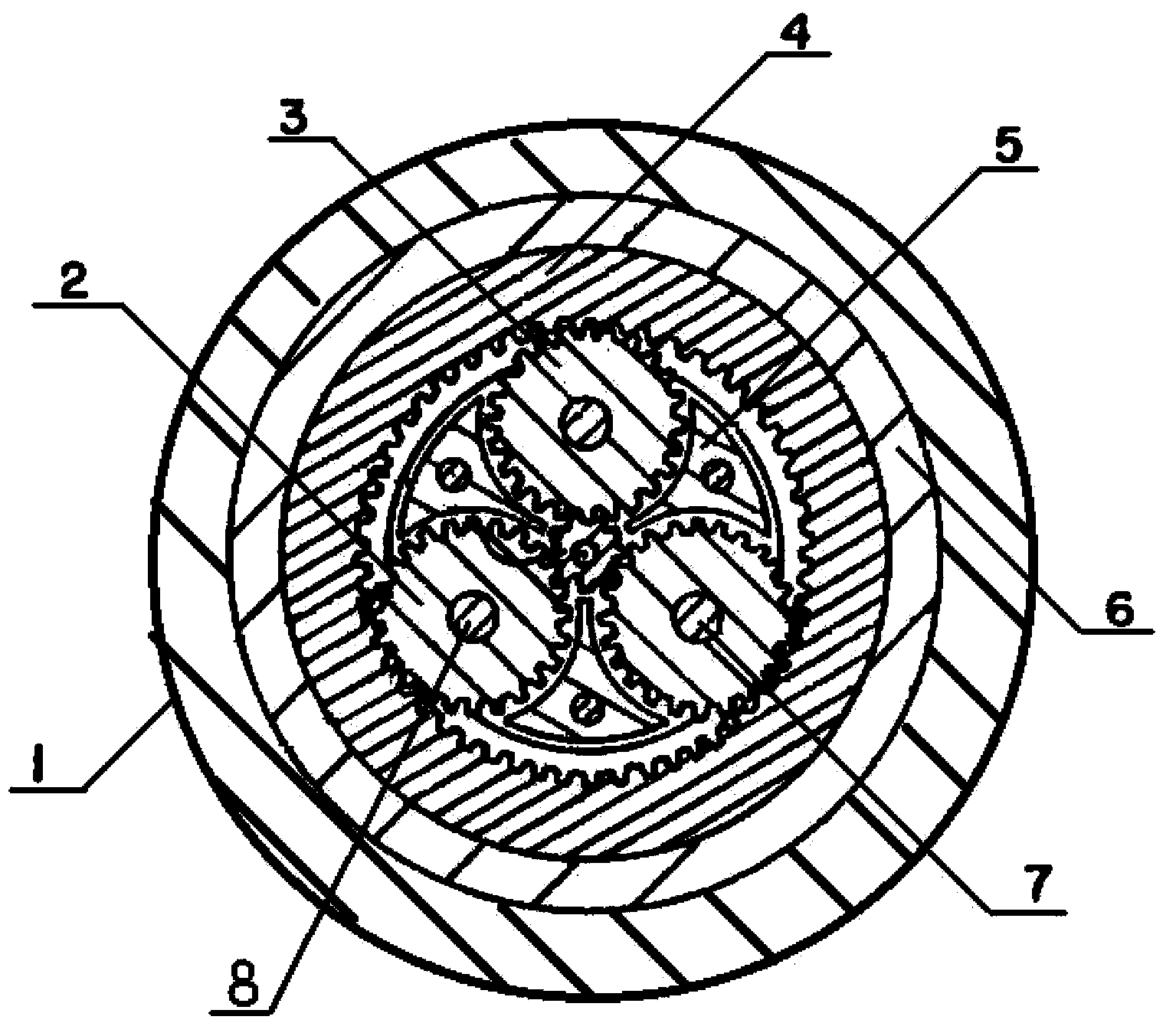 Planetary gear annular gear structure for brake