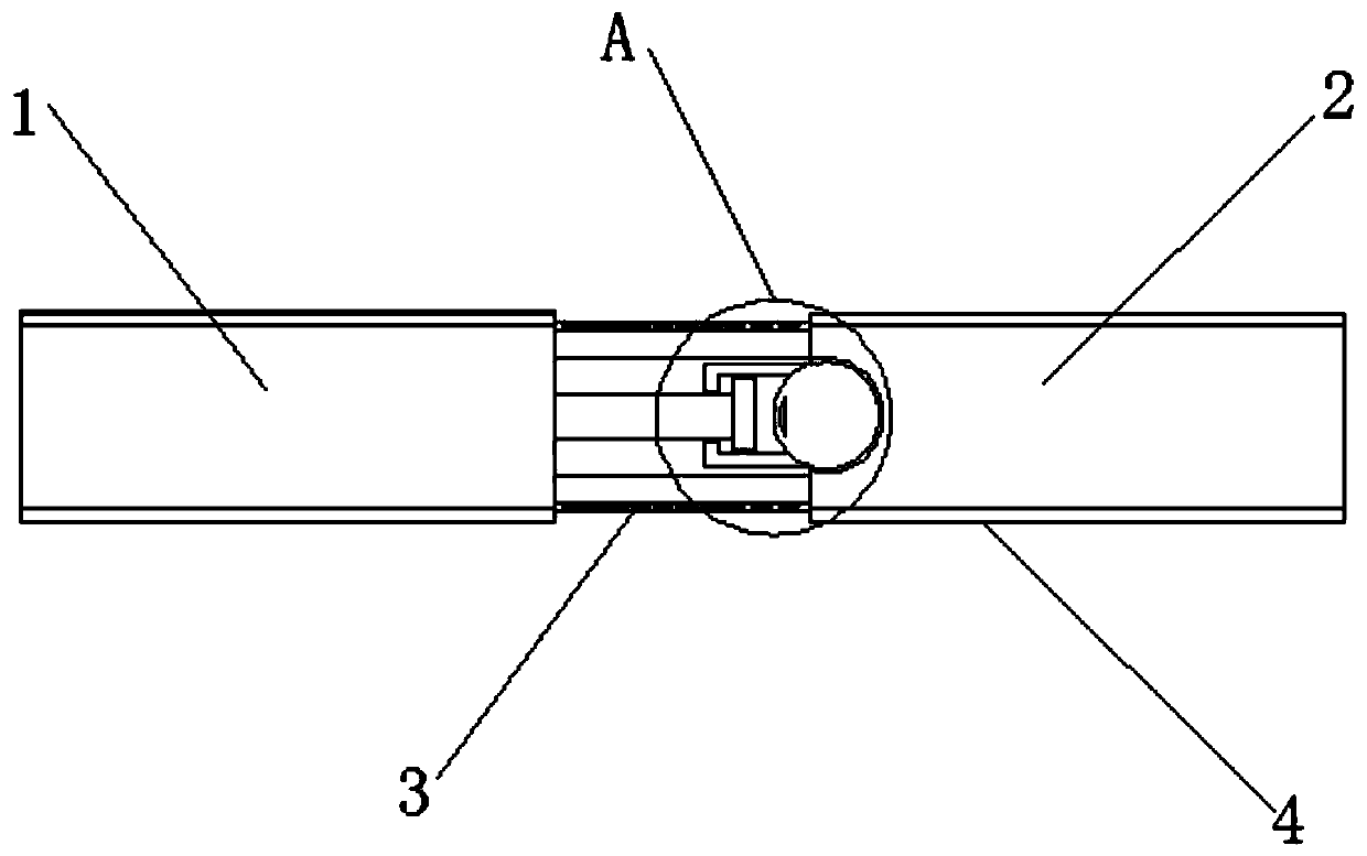 A steel structure connector filled with pre-fracture warning rods