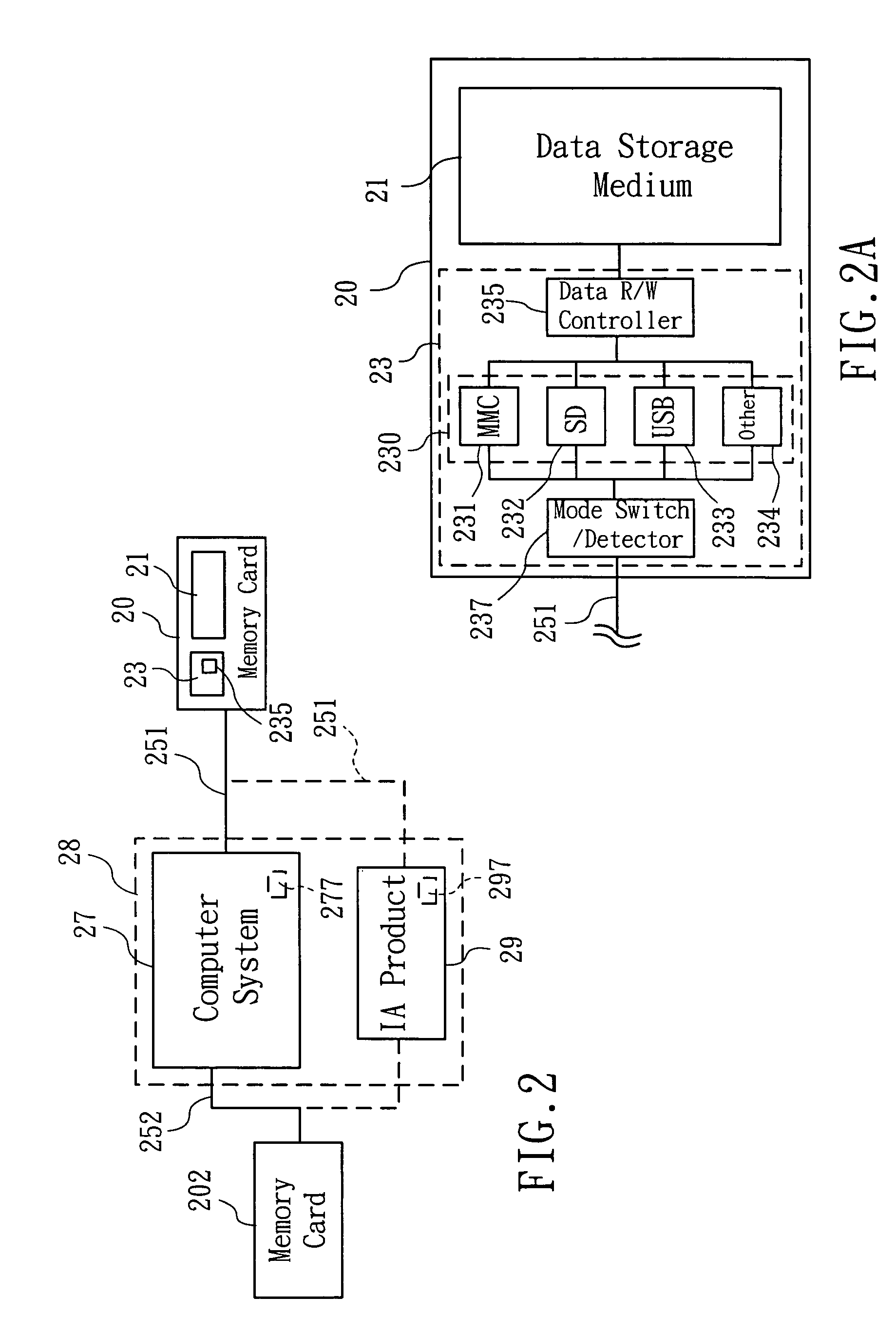 Method for determining transmitting mode of a memory card with multiple interface functions