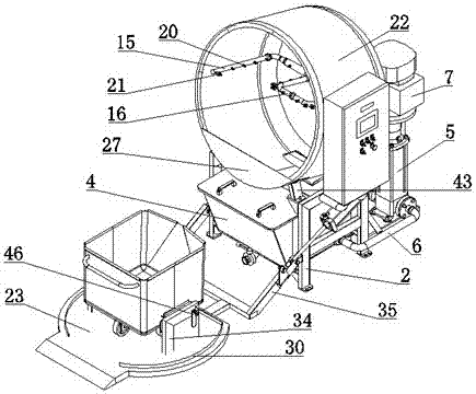 A kind of automatic cleaning equipment for small material cart