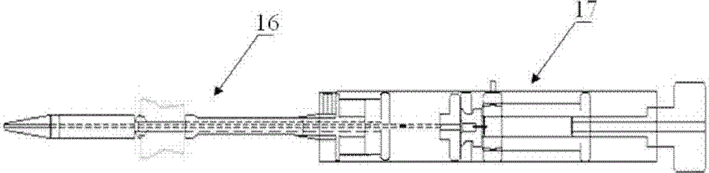 Valve conveying system for implanting valve from apex cordis and using method thereof