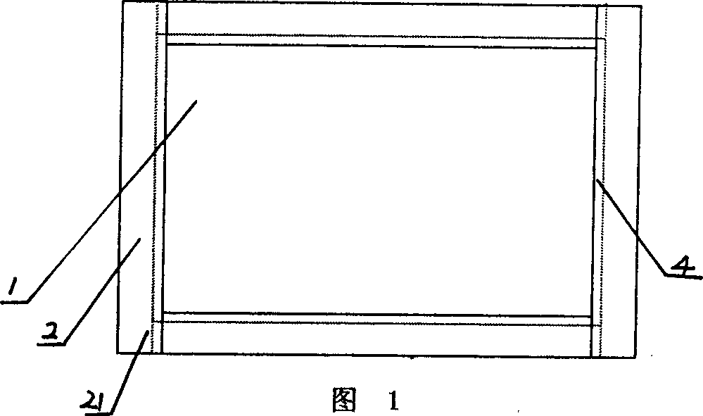 Leveling and mounting method of calligraphy and painting works and its mounting material