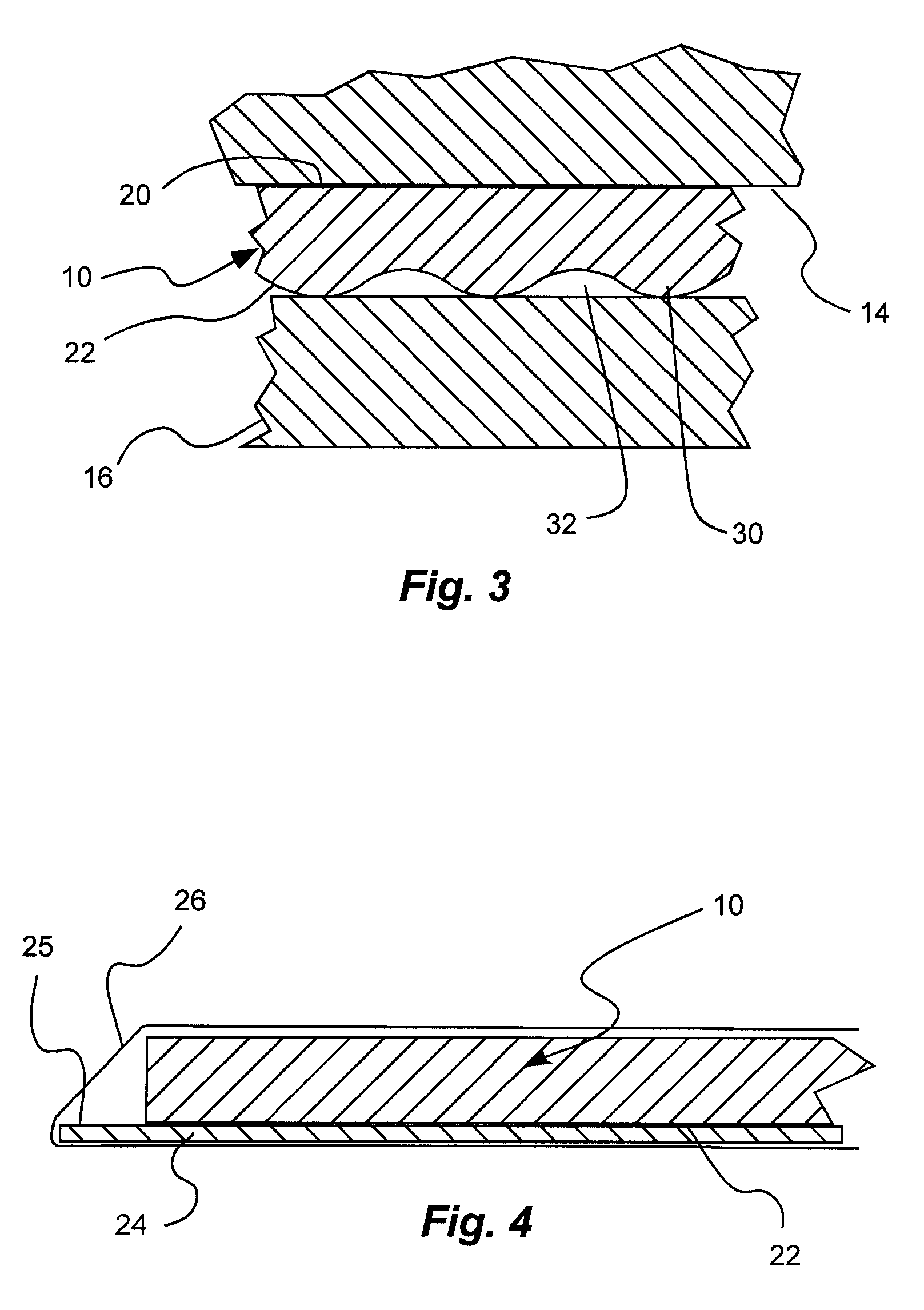 Frictional holding pad