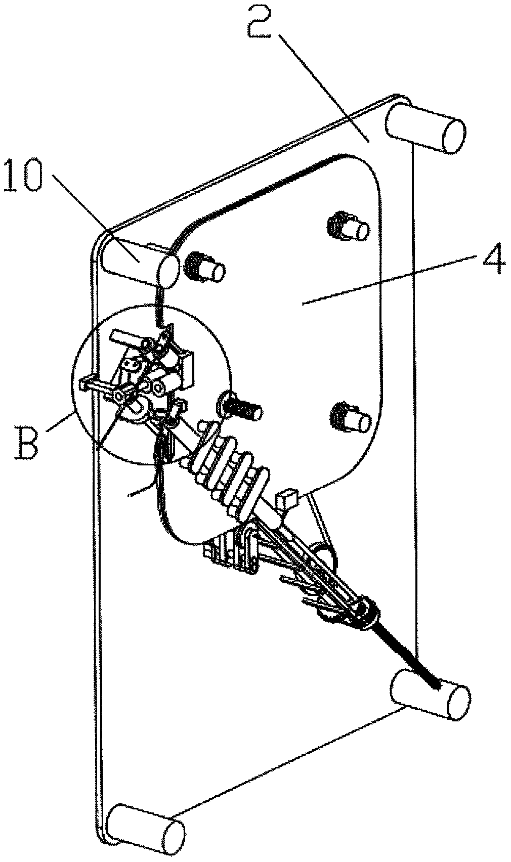 Small magnetic ring inductor winding device