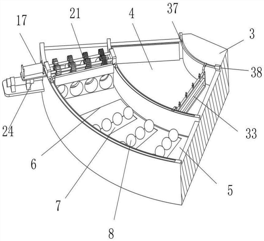 Sand table simulation device for economic teaching