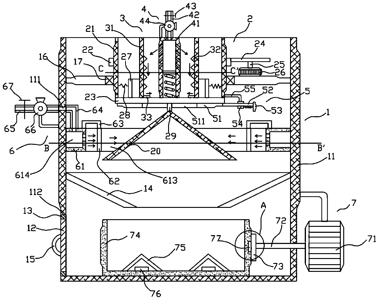 Integrated mechanical equipment for producing green and environment-friendly fertilizers