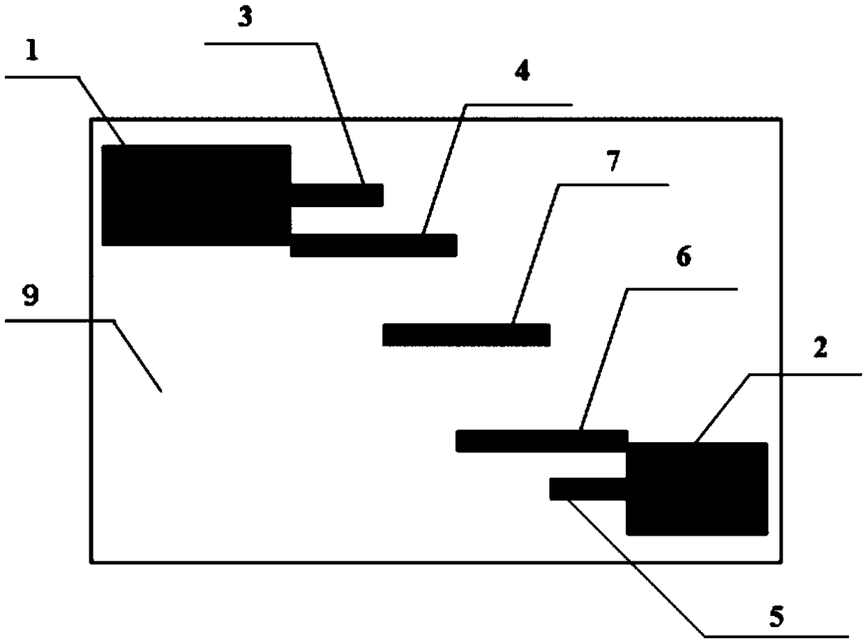 High-working-frequency ceramic-base micro-band band-pass filter