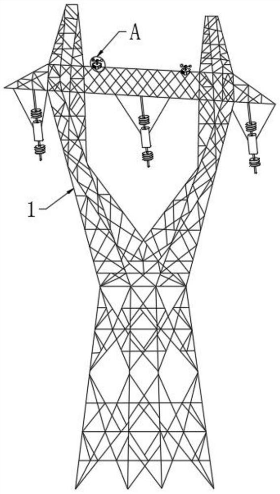 Electric power transmission tower