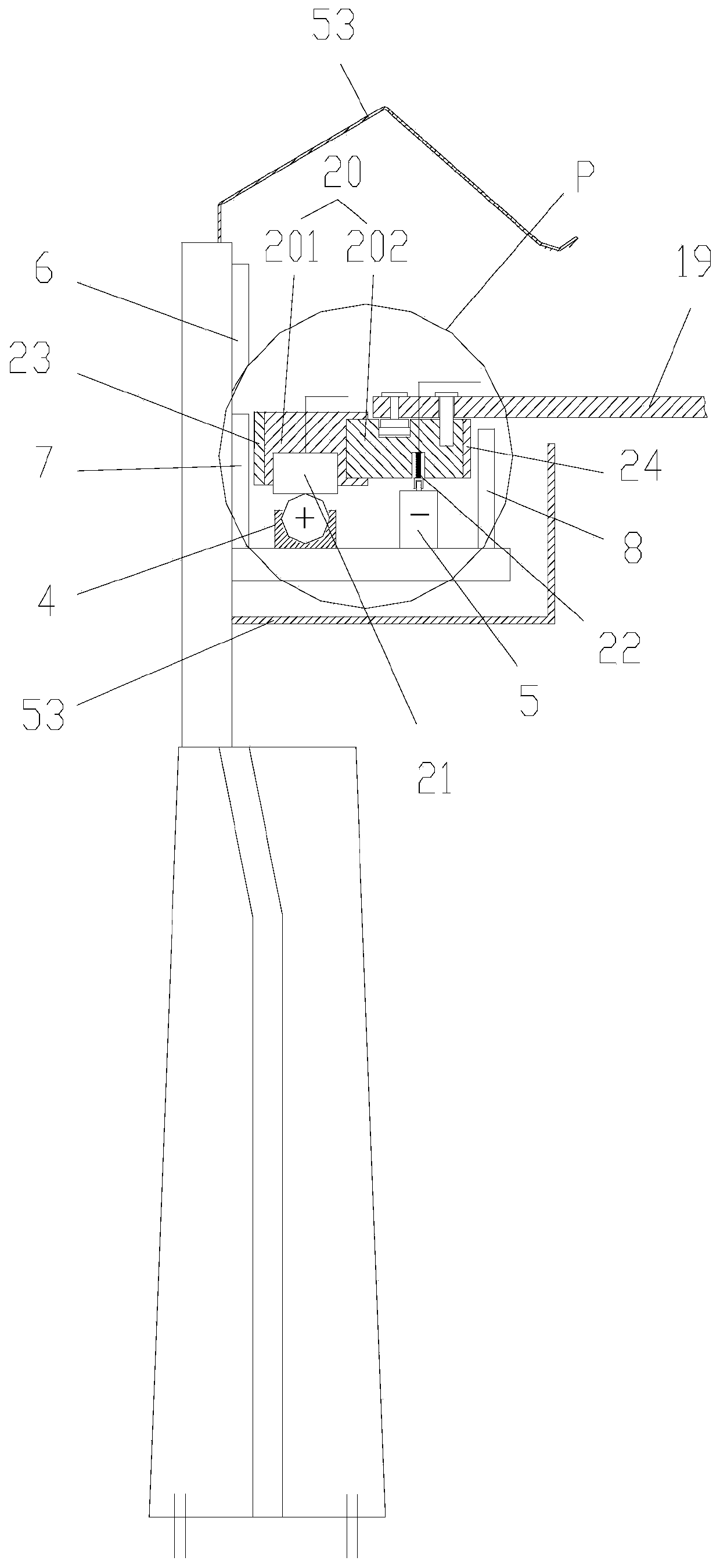 Roadway charging device, vehicle current collector device and vehicle mobile charging method