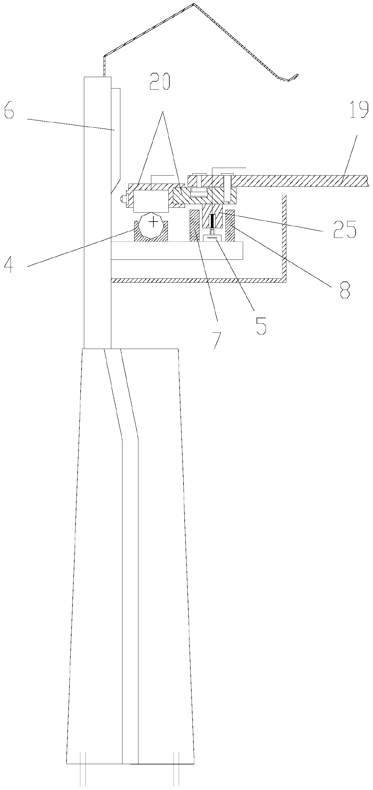 Roadway charging device, vehicle current collector device and vehicle mobile charging method