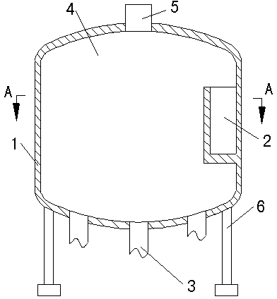 Volute-type gas-liquid separation device