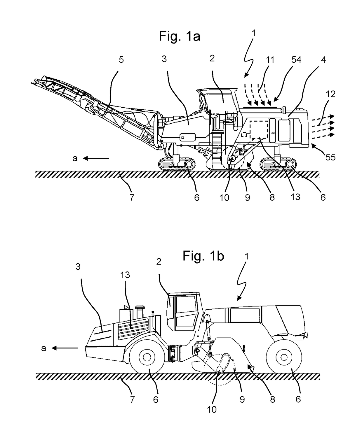 Ground milling machine having a cooling system, cooling system, and method for cooling a ground milling machine