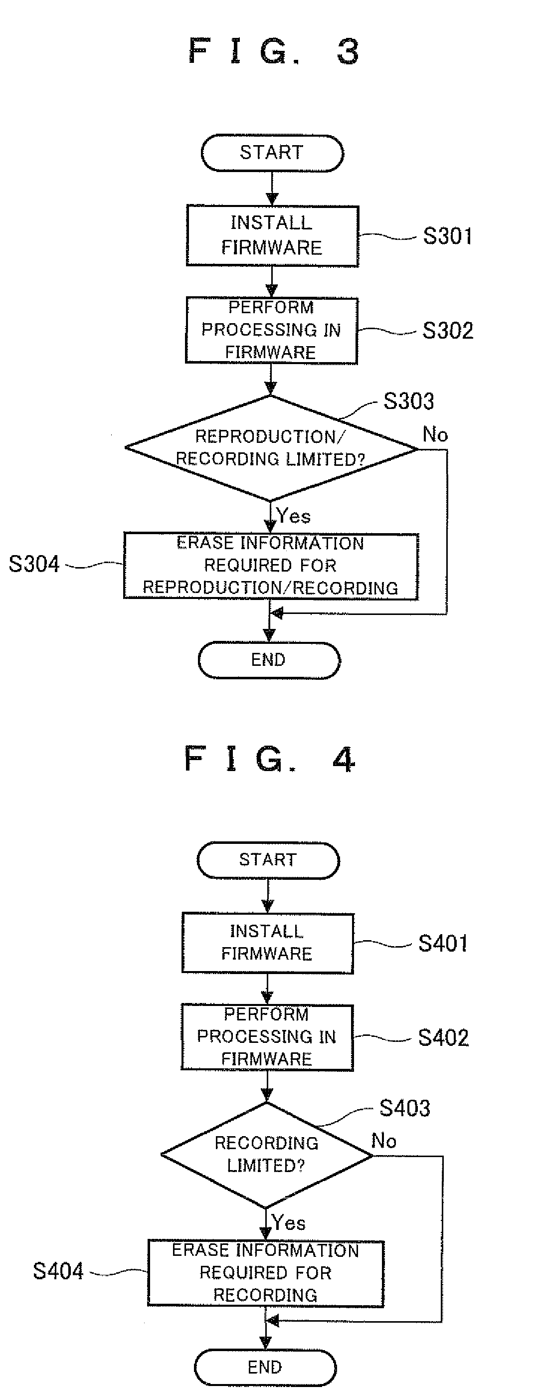 Removable medium recording/reproducing device recording/reproducing operation inhibiting method, recording operation inhibiting method, firmware update method, and file containing the firmware