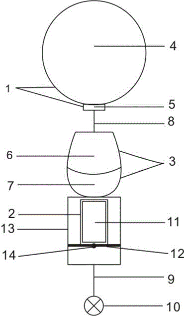 Solar hot balloon device provided with rotating shaft