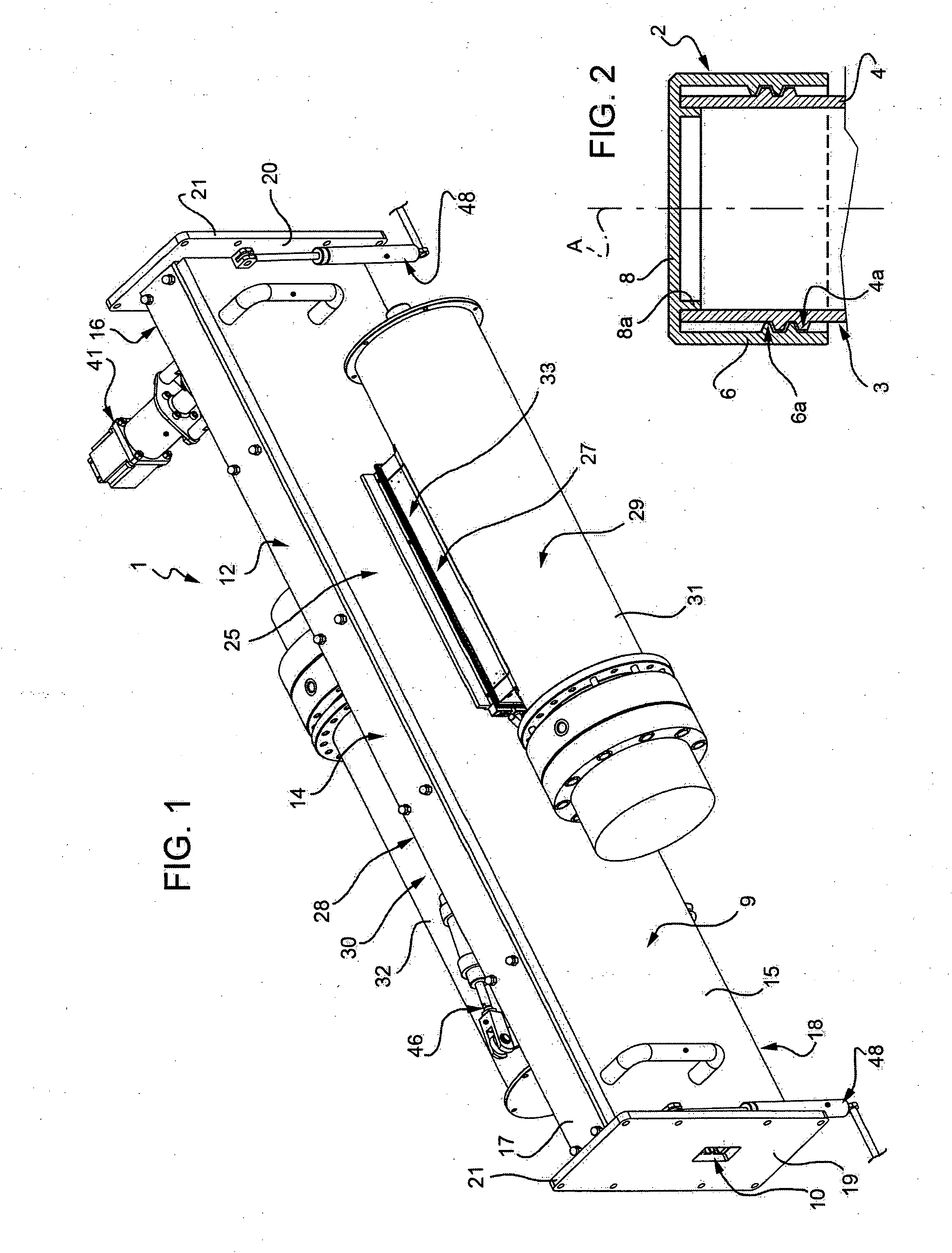 Unit and a method for sterilizing container closures