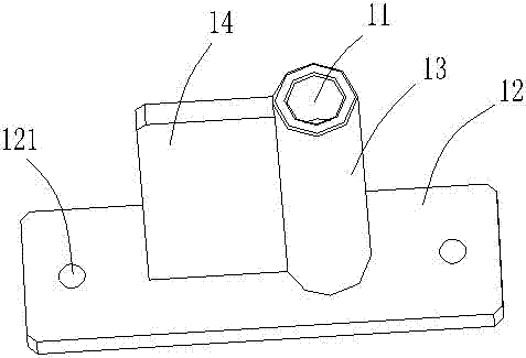 Concealed up and down shaft device and protective vertical hinged door comprising same