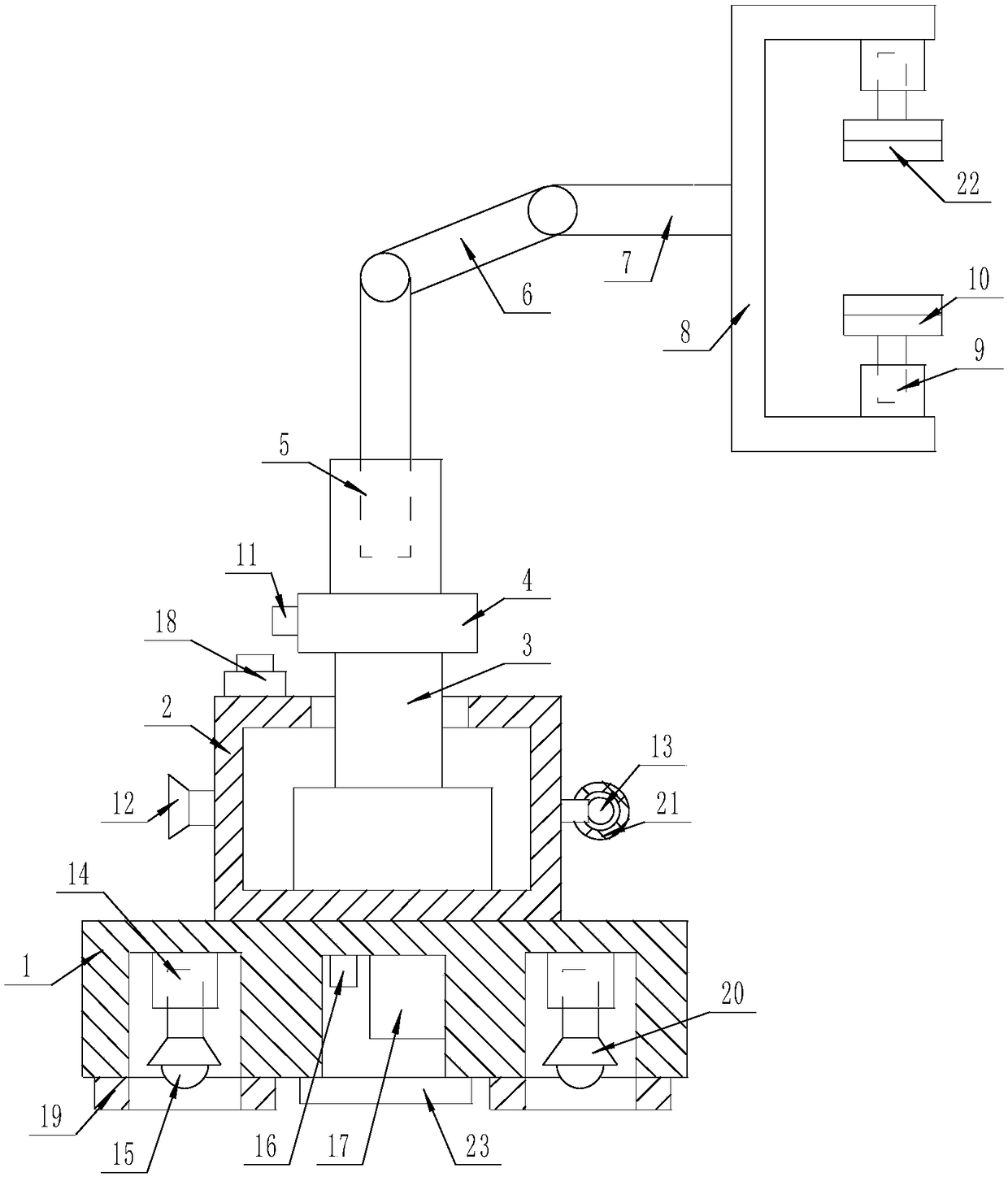 Automatic feeding device for forging press