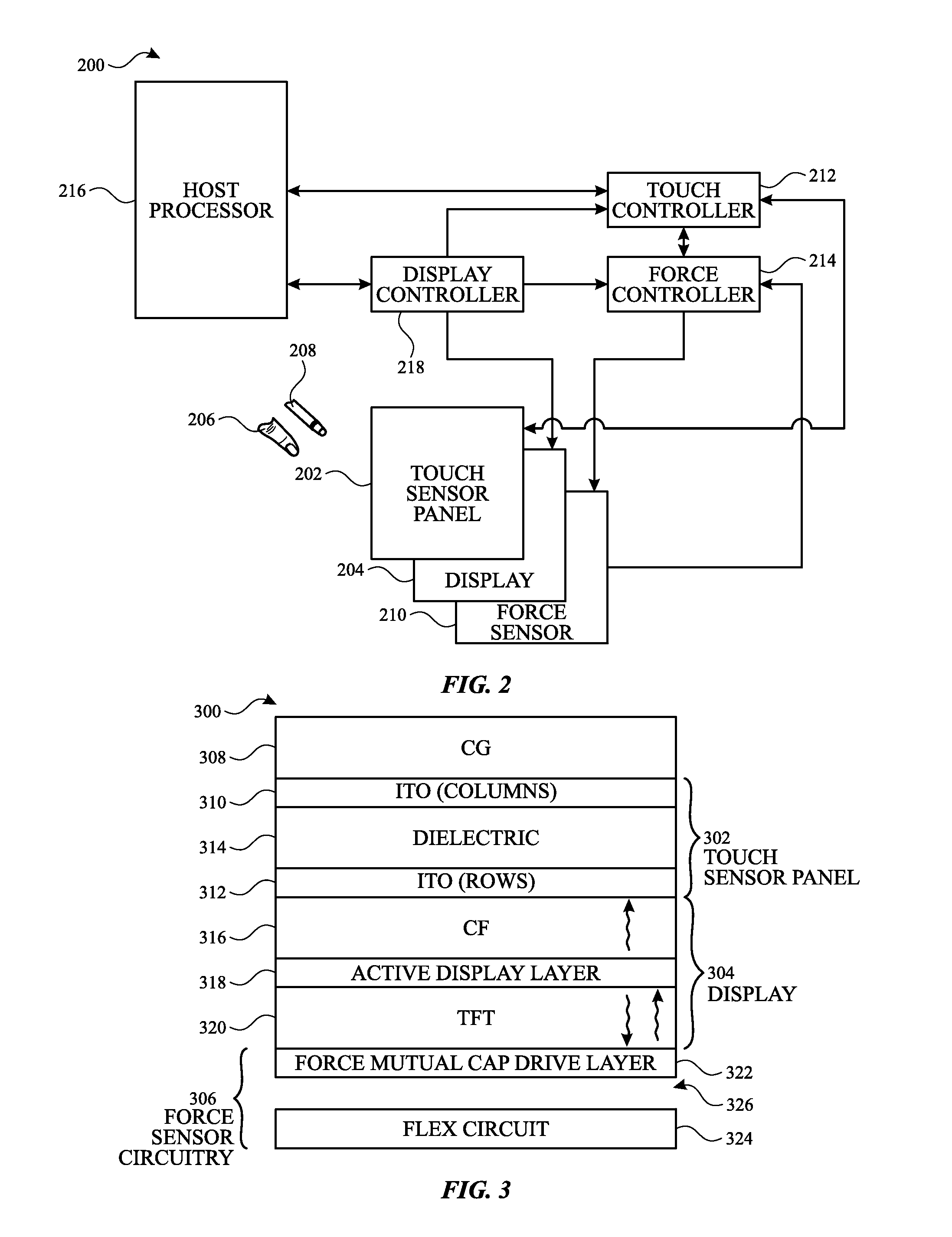 Touch, pen and force sensor operation with variable refresh displays