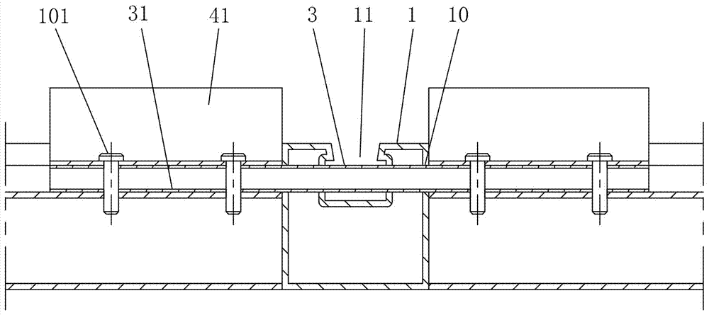 Intra-connection type curtain wall keel triple connection structure