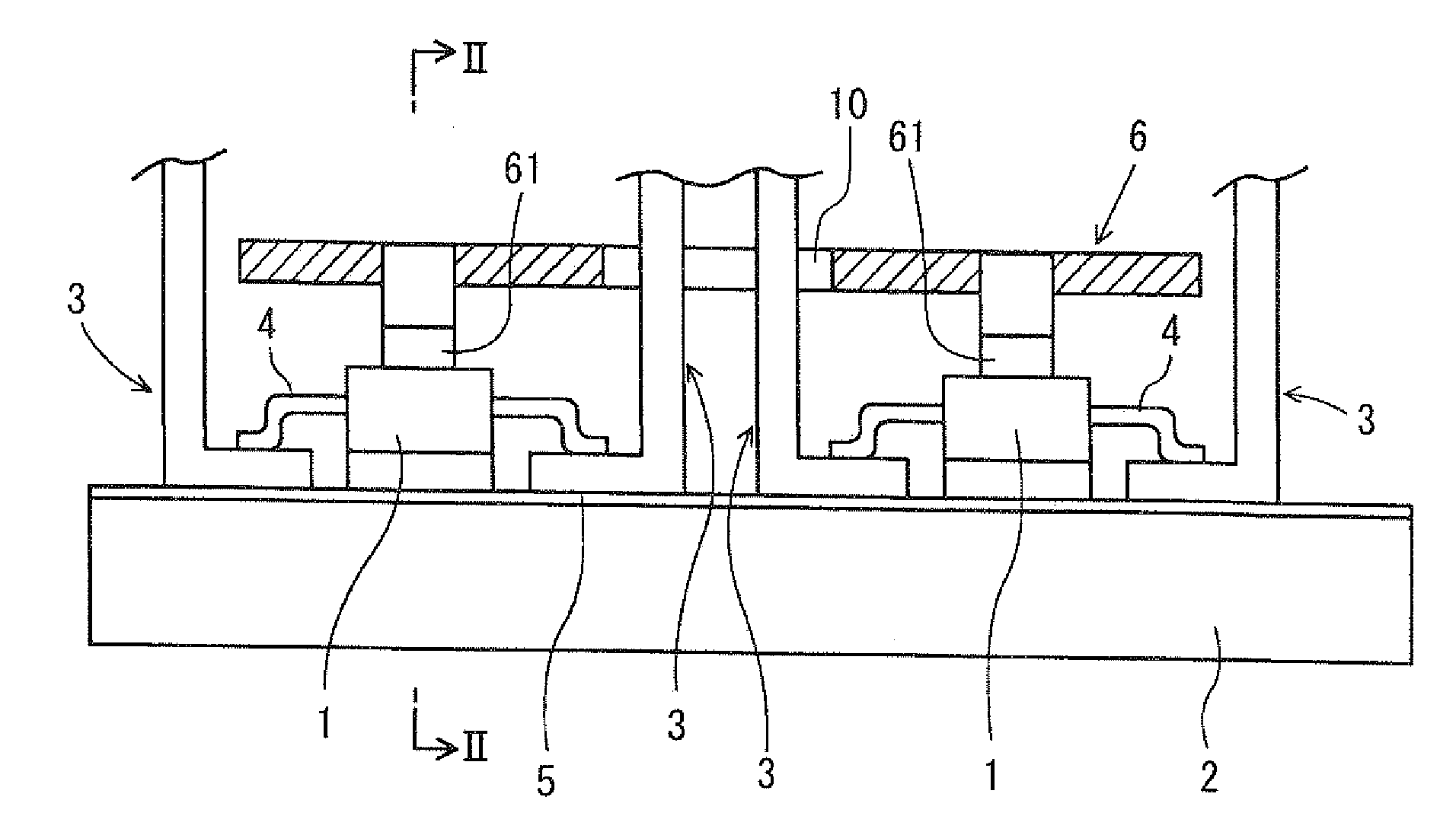 Electronic device mounting structure