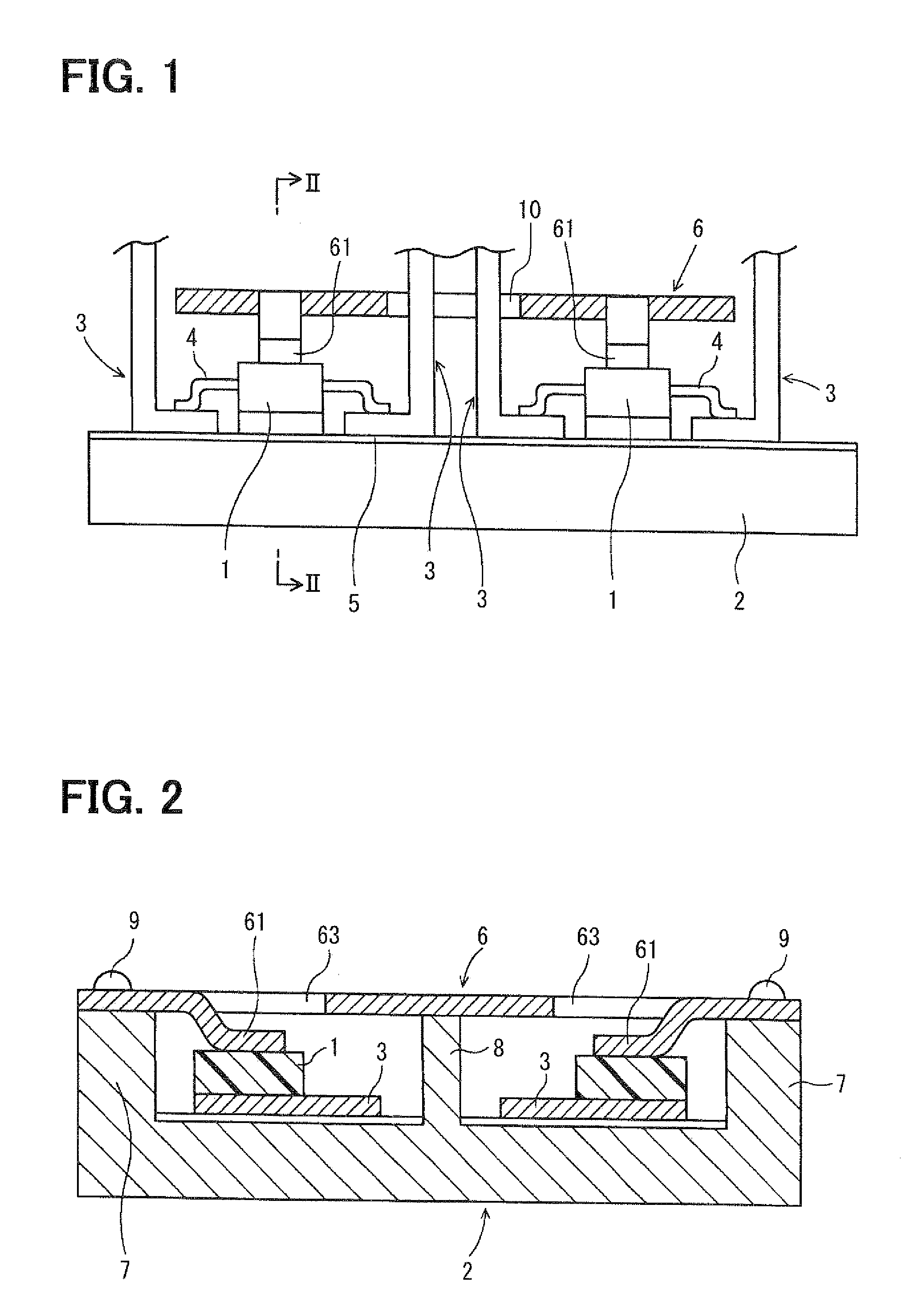 Electronic device mounting structure
