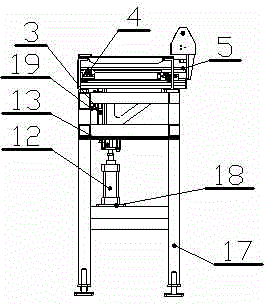 Manual feed mechanism for processing automobile engine cylinder