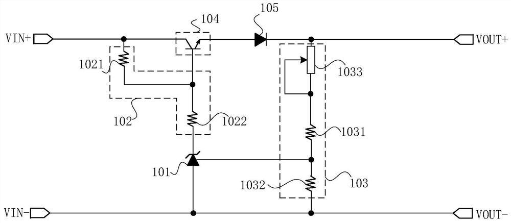 Voltage pre-stabilizing circuit and power supply