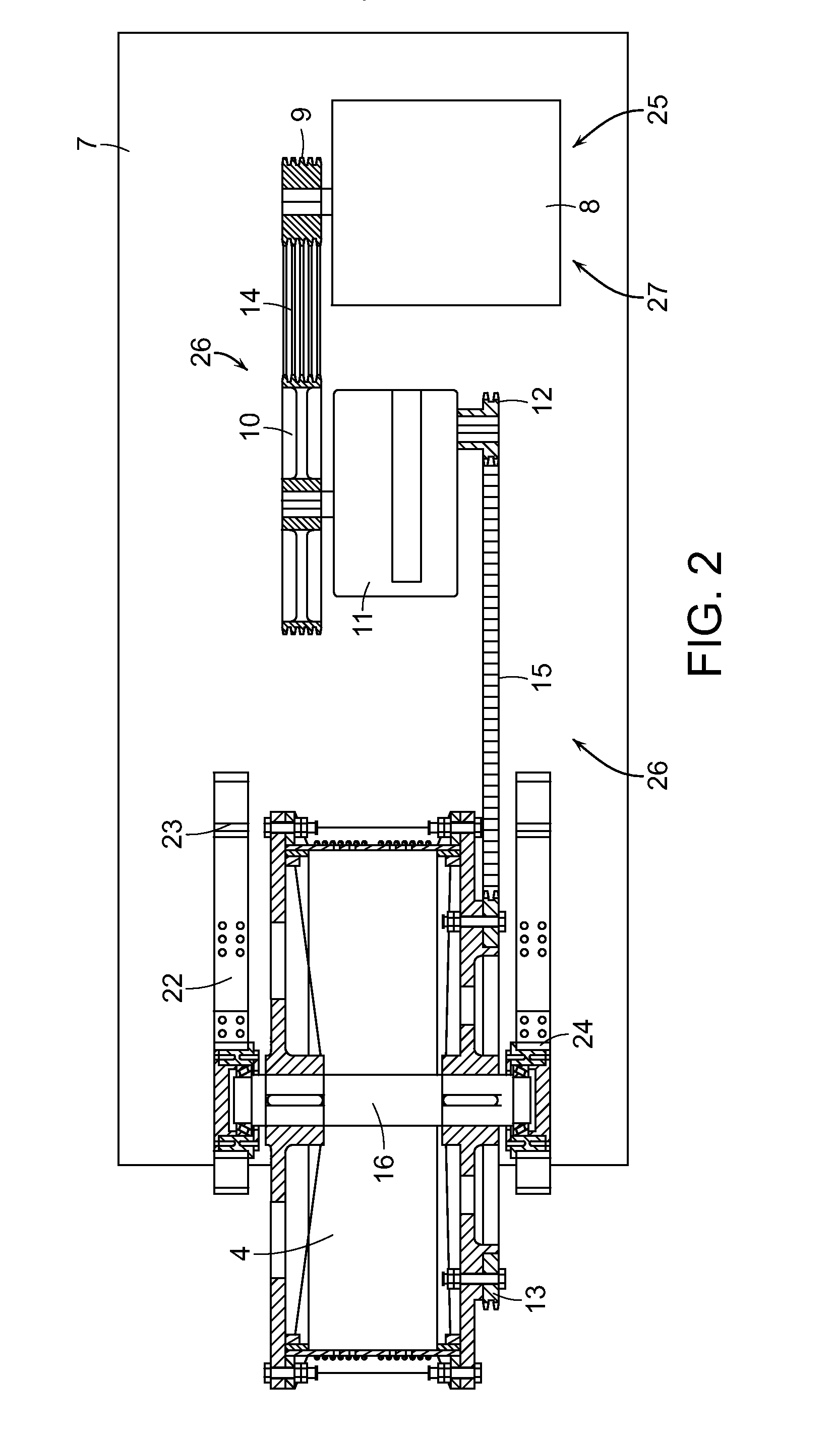 Numerically controlled tower type combination drive pumping unit and tower moving system