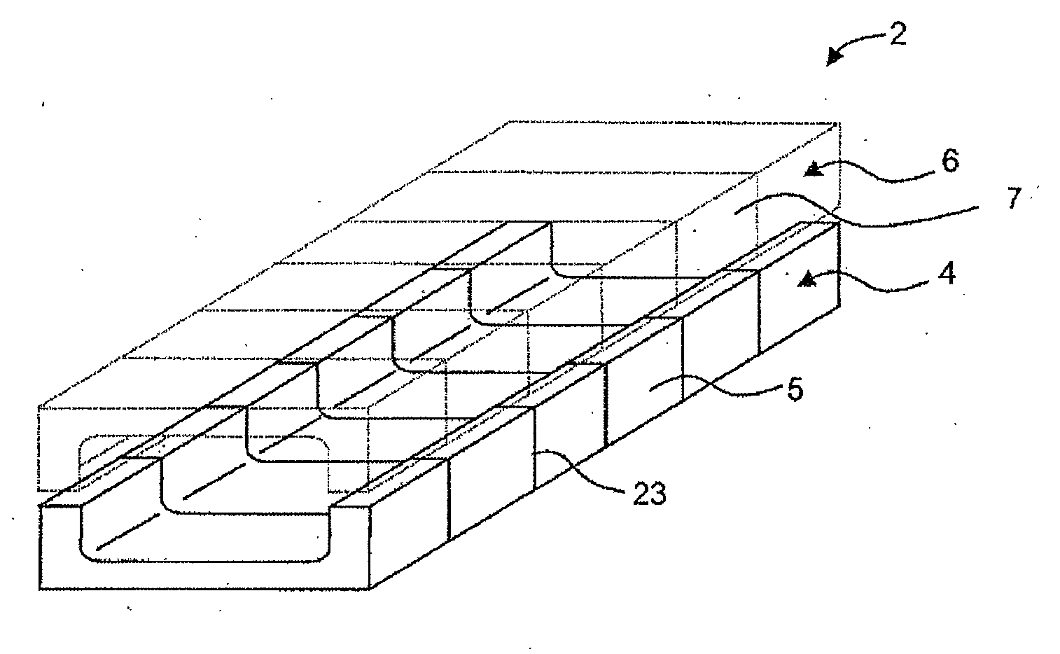 Feeder channel for molten glass