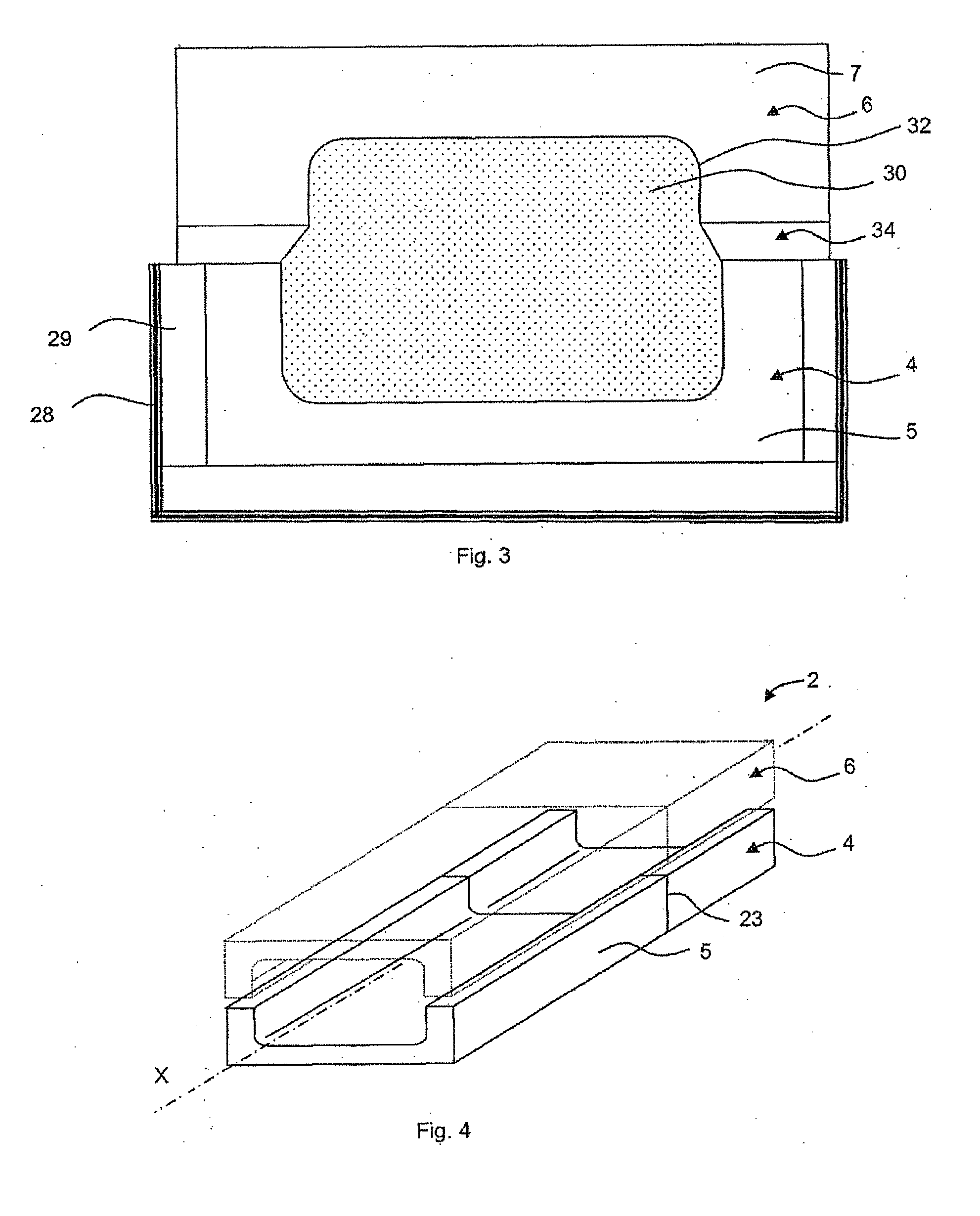 Feeder channel for molten glass