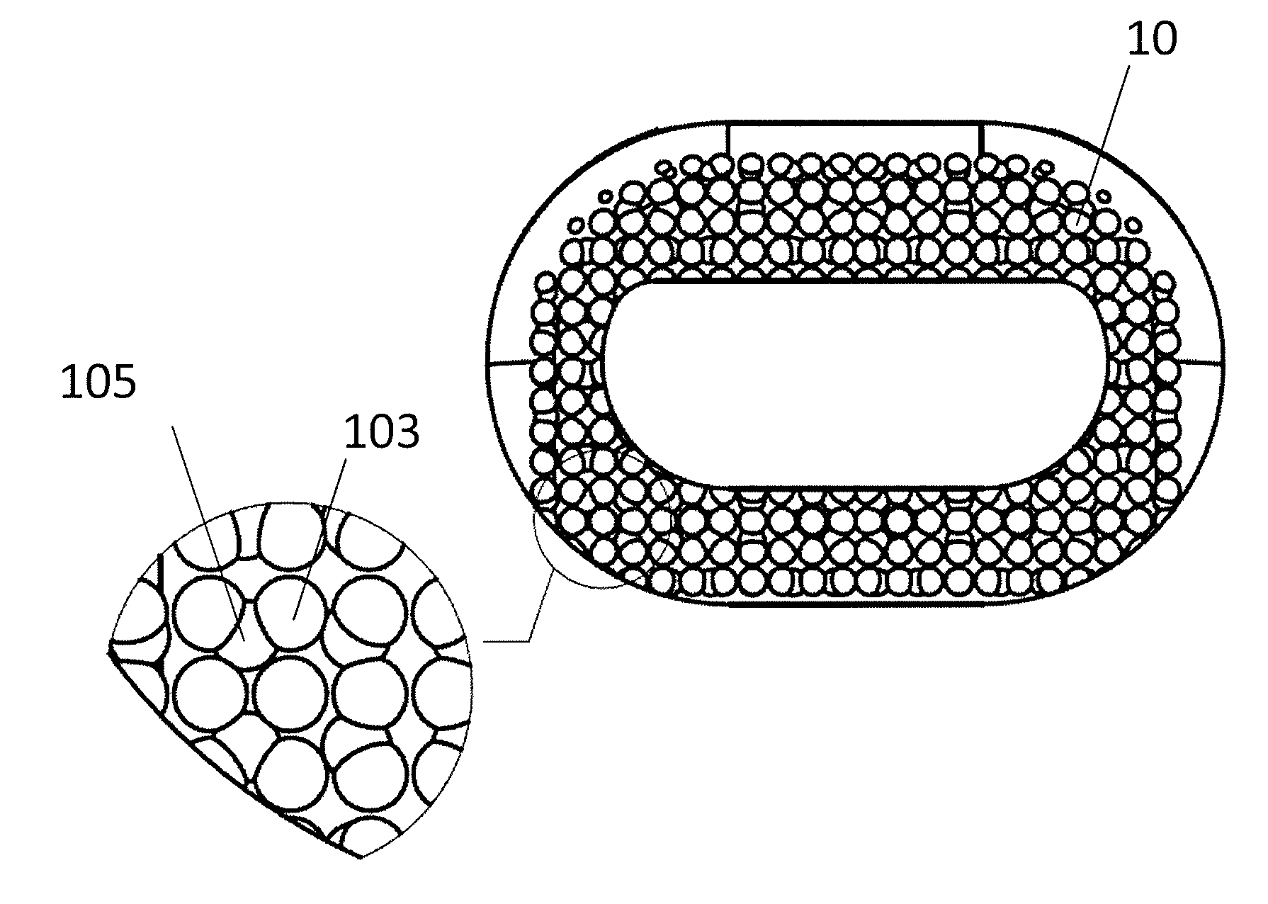 Implants with integration surfaces having regular repeating surface patterns