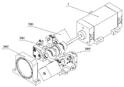 Mechanism for adjusting beam divergence angle and energy of laser