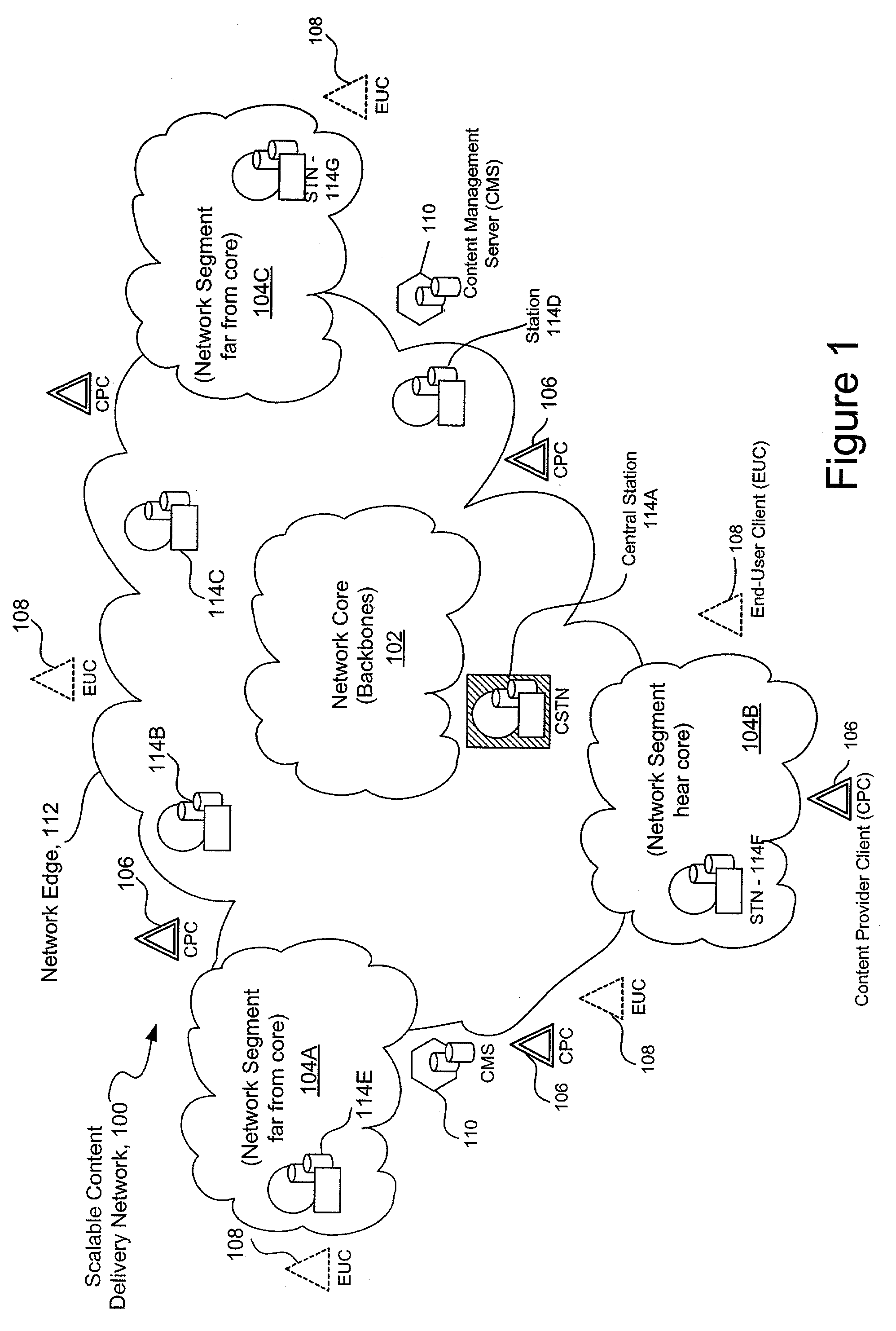 Method and apparatus for real-time parallel delivery of segments of a large payload file