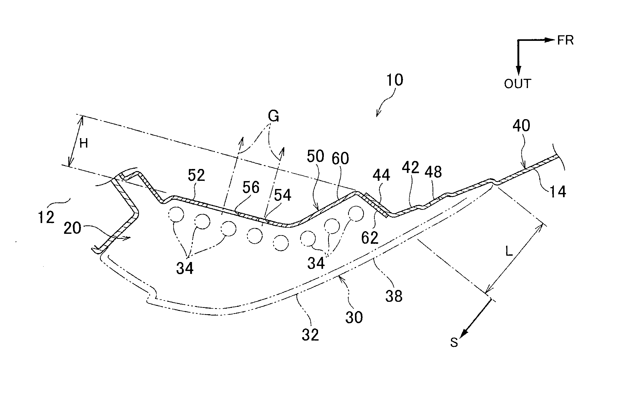 Body structure of vehicular rear lamp attachment portion