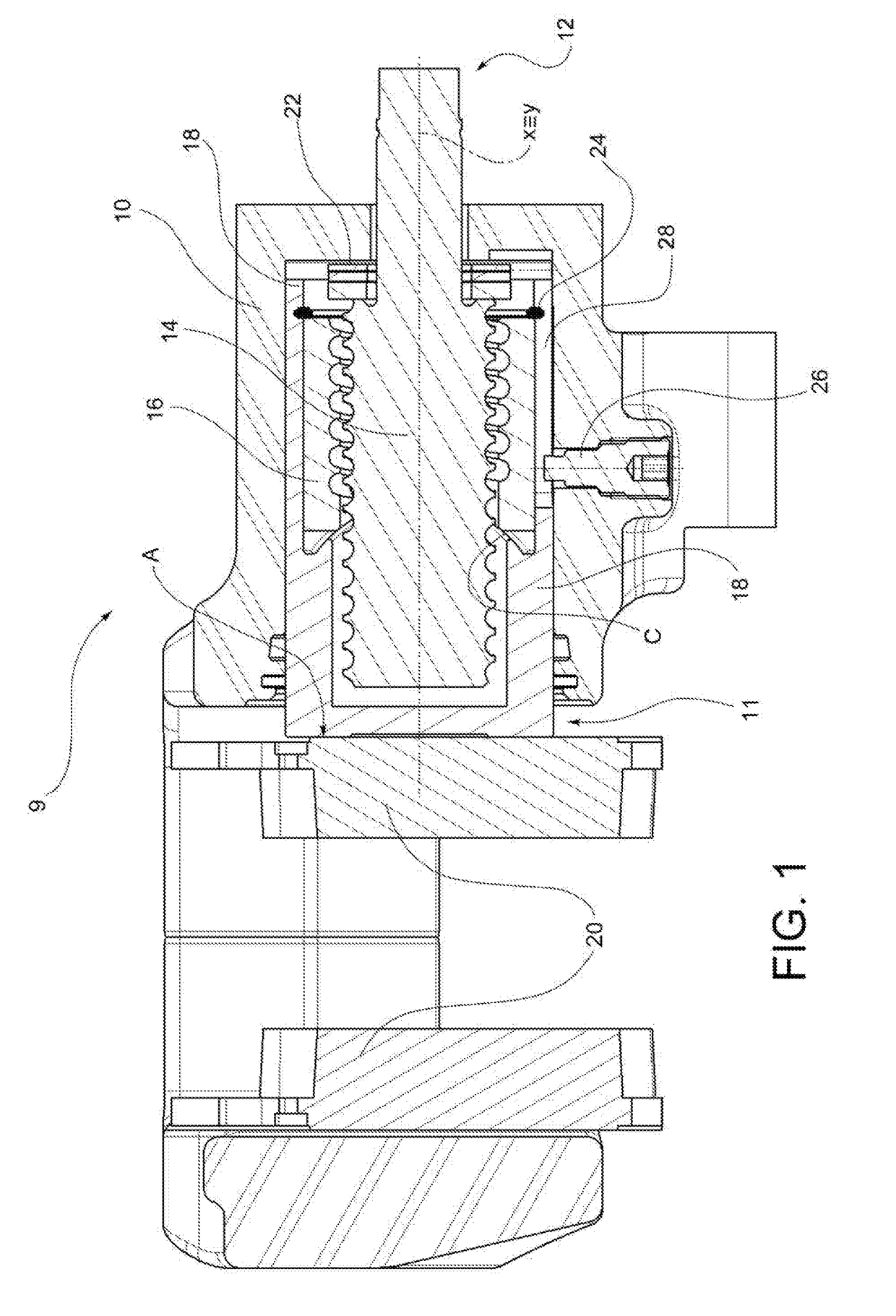 An electromechanical brake calliper actuator