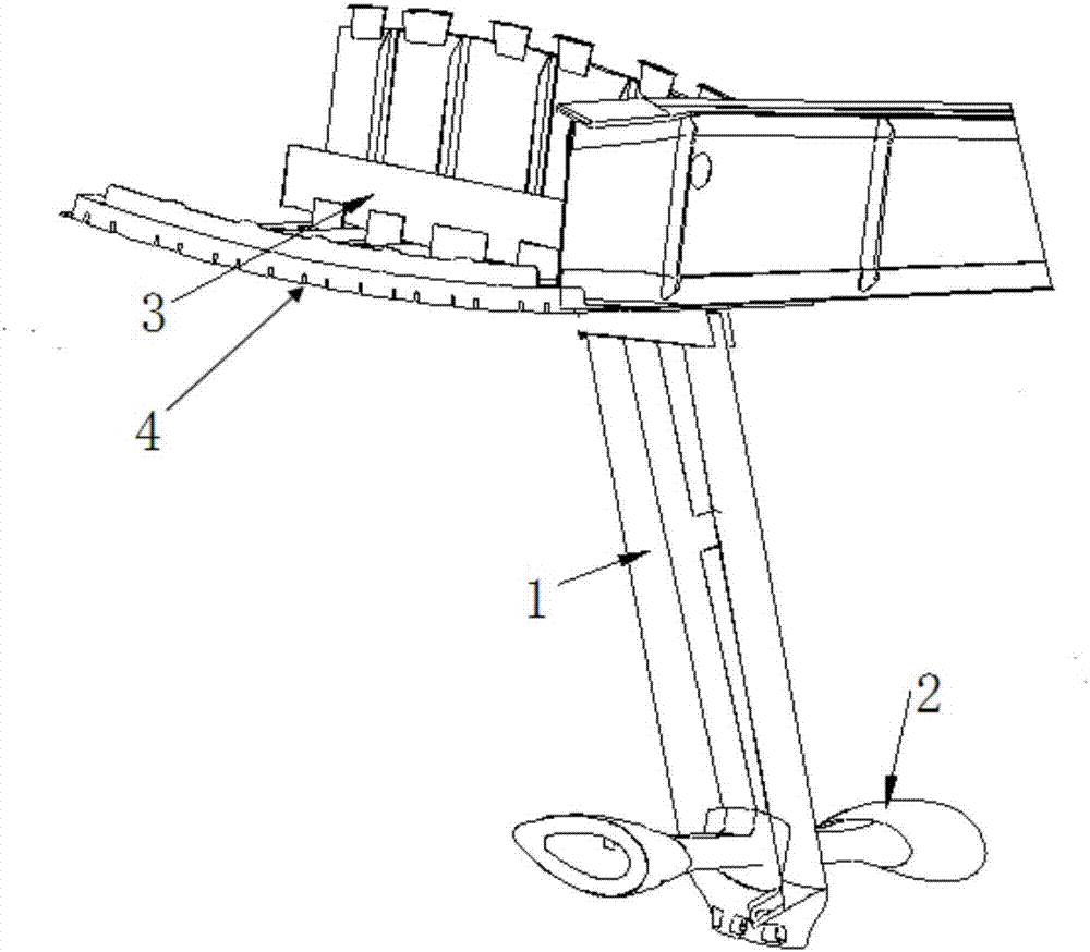 Externally-mounted transition beam of airplane wing