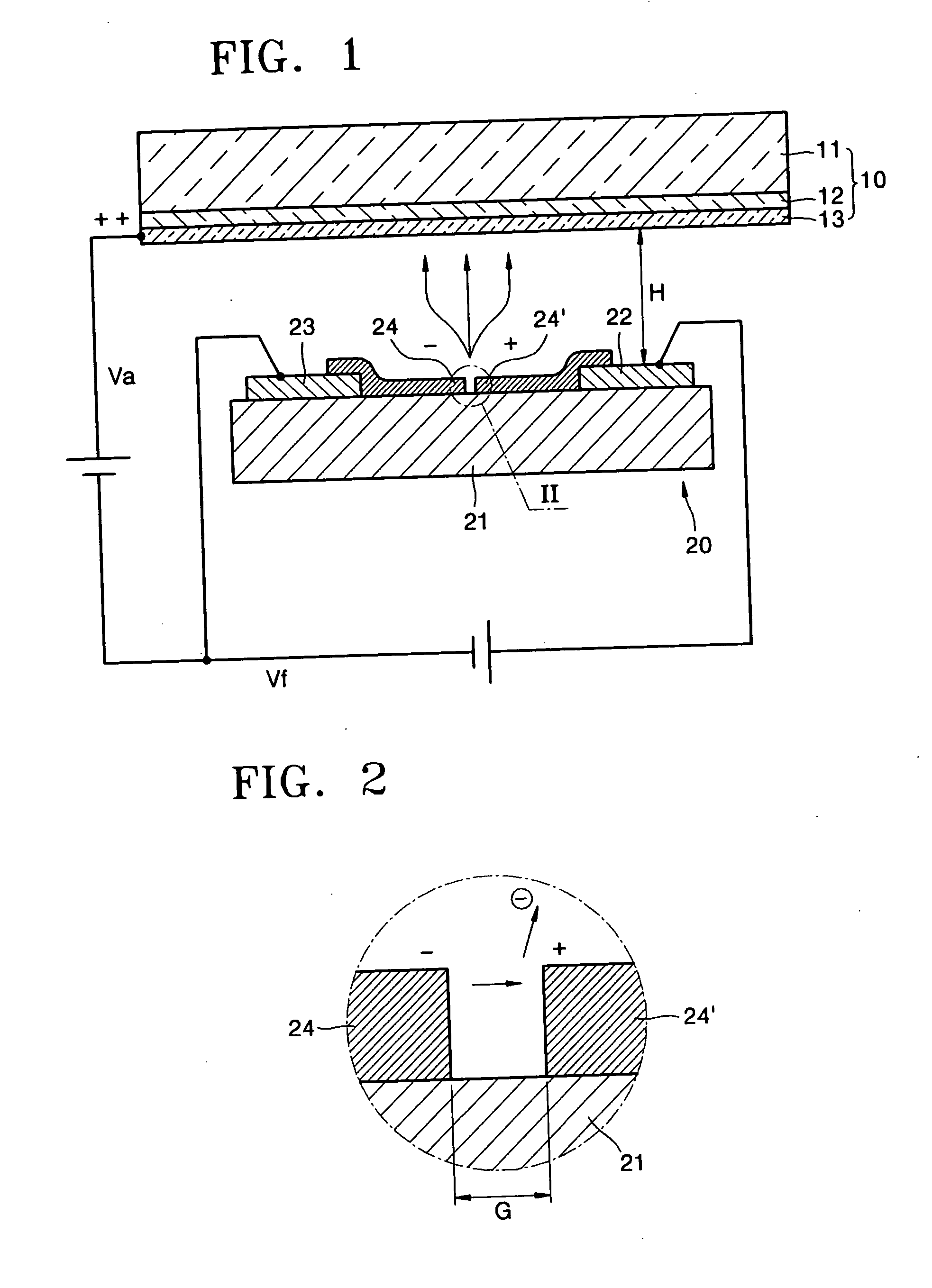 Light emitting device using electron emission and flat display apparatus using the same
