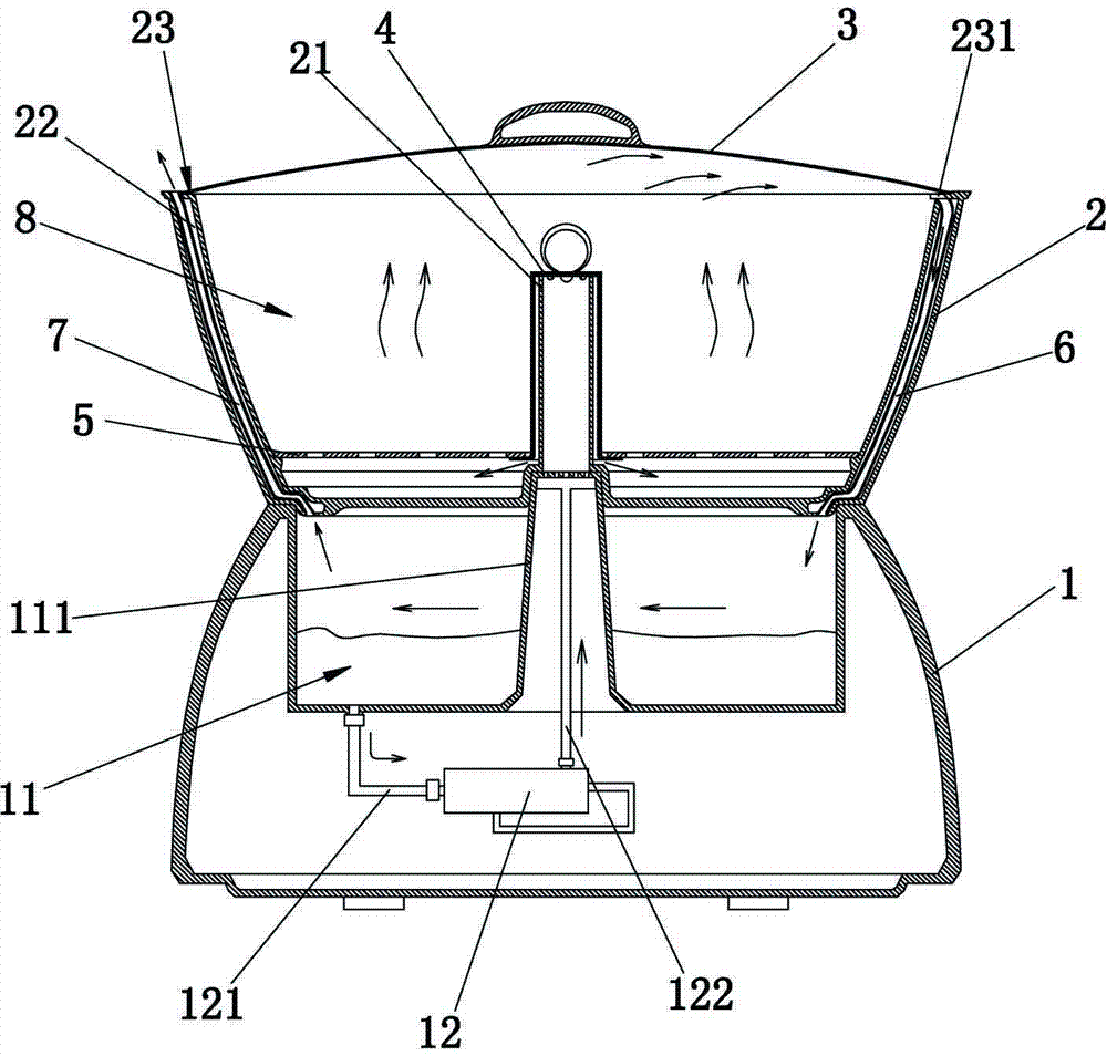 Steam cooling machine capable of increasing steam utilization rate