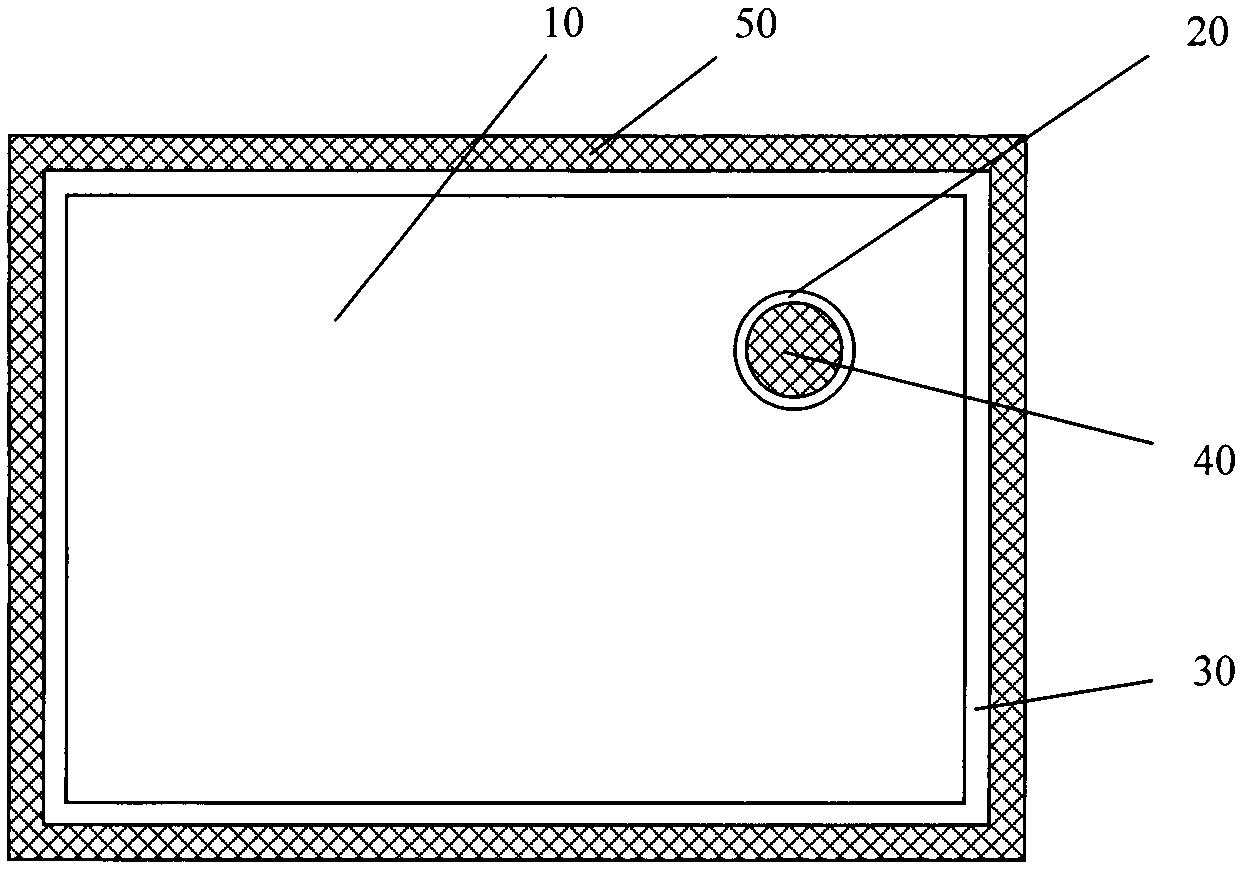 Air-permeable anchored vacuum heat-insulation plate and manufacturing method thereof