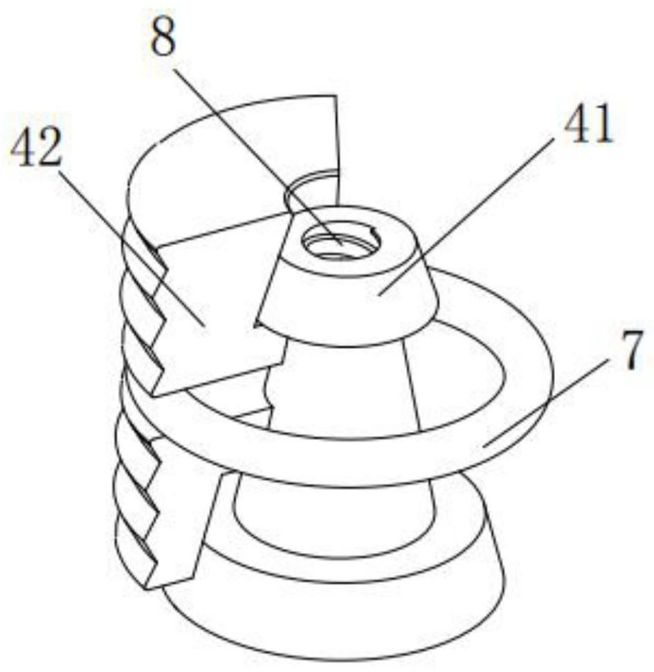 Fixture for fixing inverted conical surface workpiece