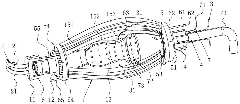 Hydrogen mixed combustion test device for flexibly modified unit in park