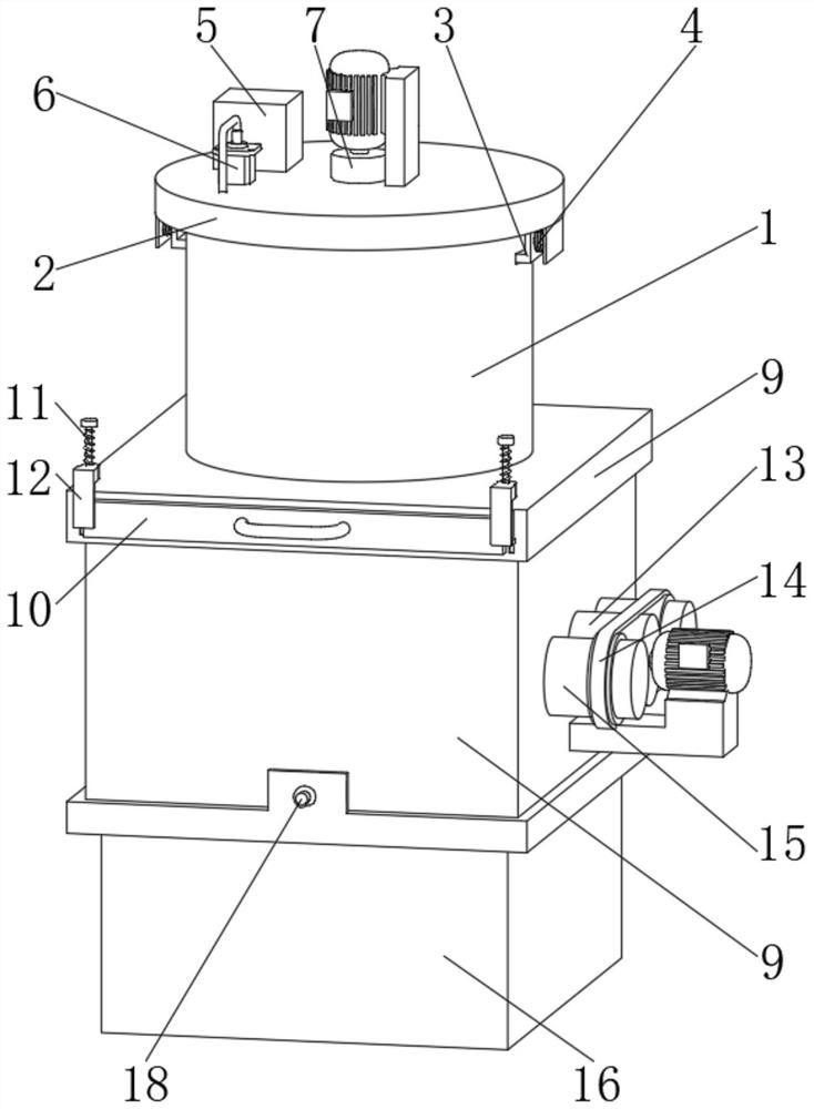 Kneading device for producing calcium stearate