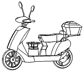Child barrel-shaped seat for pedal type motorcycle and electric vehicle