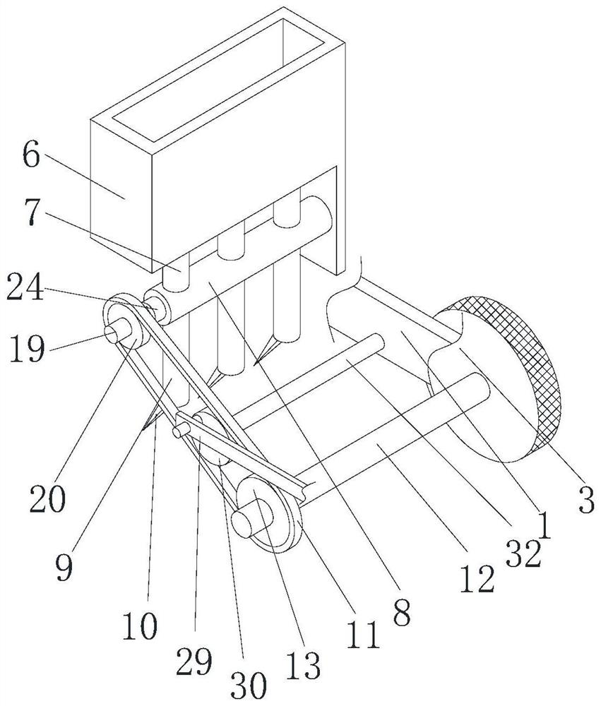 Highland barley drought-resistant ploughing and planting device and planting method