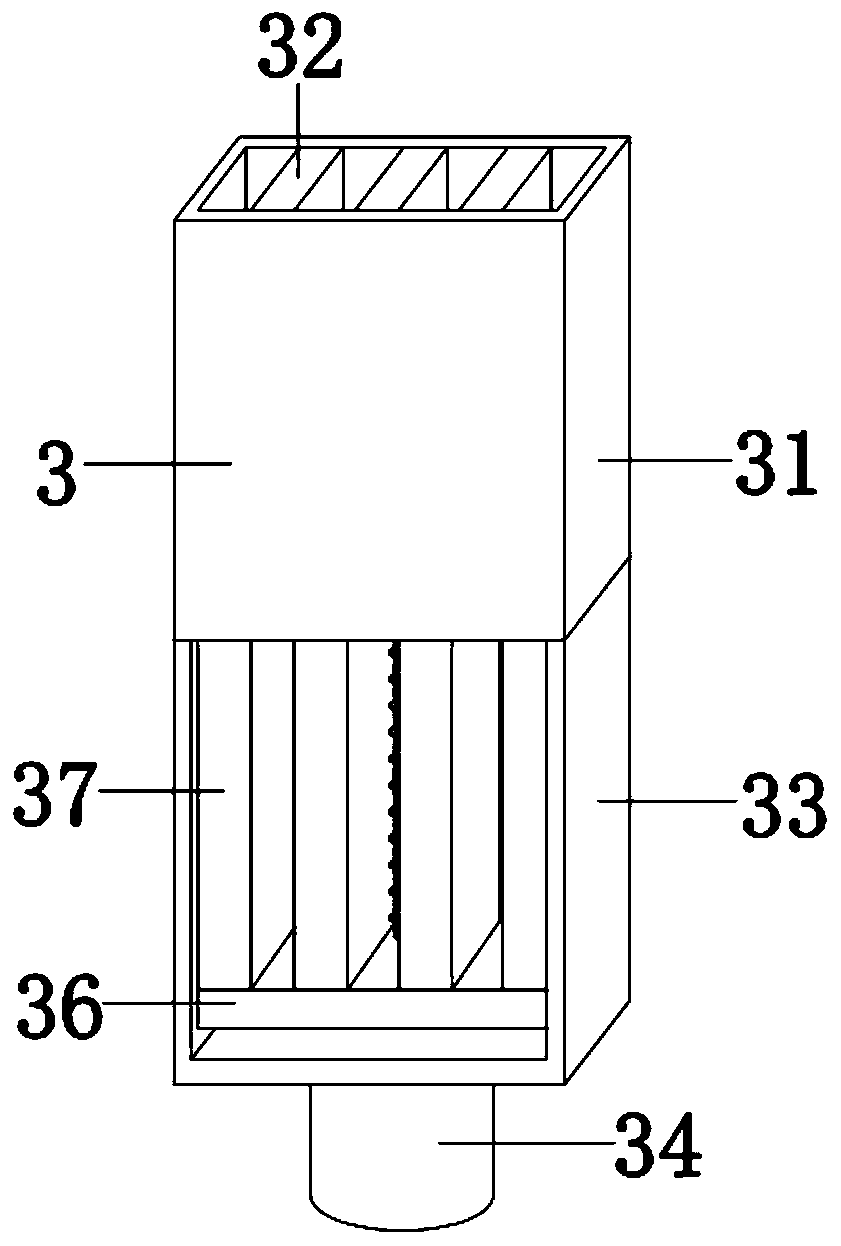 Leading device for press-seal and discharge of quartz crystal shell