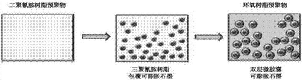 Microencapsulated expandable graphite, preparation method thereof, and application of microencapsulated expandable graphite in preparing composite rigid polyurethane foam