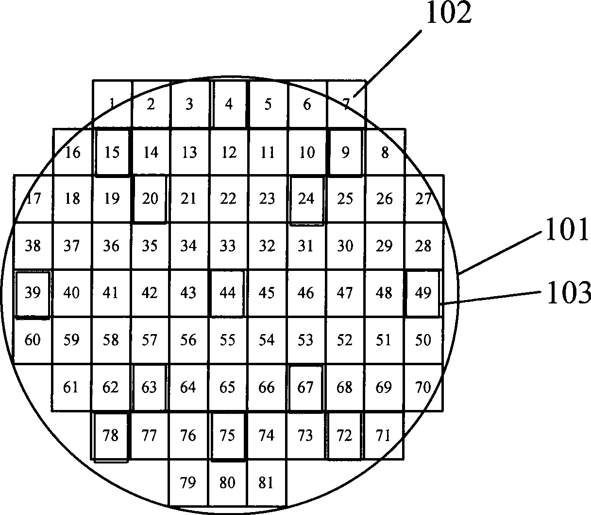 Wafer on-line detection method and on-line detection device