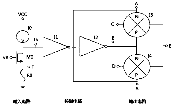 Low-power-consumption circuit capable of selecting signal port through trimming