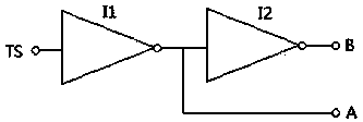 Low-power-consumption circuit capable of selecting signal port through trimming